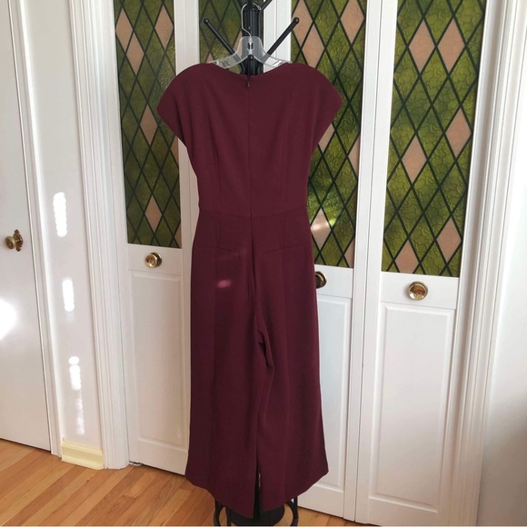 LOFT Burgundy Jumpsuit - Picture 4 of 4